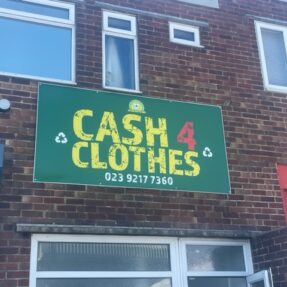Cash 4 Clothes drop off textiles for recycling and raise funds for your charity or school in Waterlooville Portsmouth Hampshire